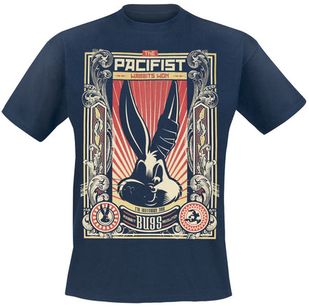 T-Shirt Manches courtes  de Looney Tunes - Bugs Bunny - S à XXL - pour Homme - marine - Looney Tunes