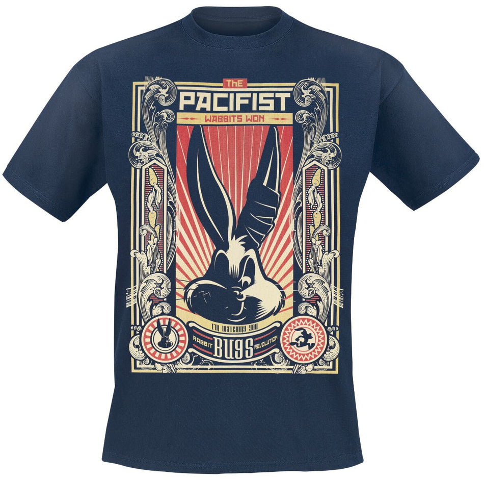 T-Shirt Manches courtes  de Looney Tunes - Bugs Bunny - S à XXL - pour Homme - marine - Looney Tunes