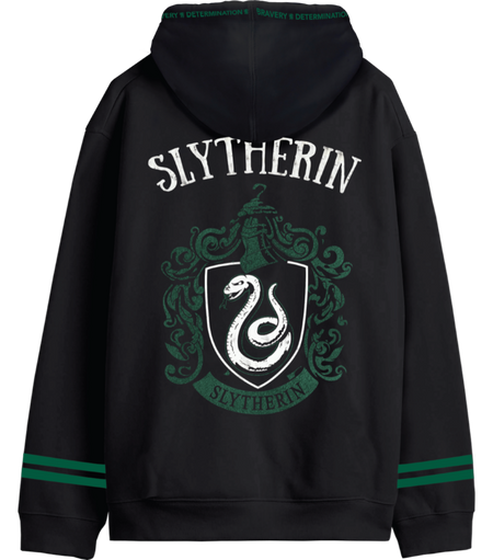 Sweat-shirt à capuche  de Harry Potter - Slytherin - House Crest - S à XXL - pour Homme - noir - Harry Potter - View 2