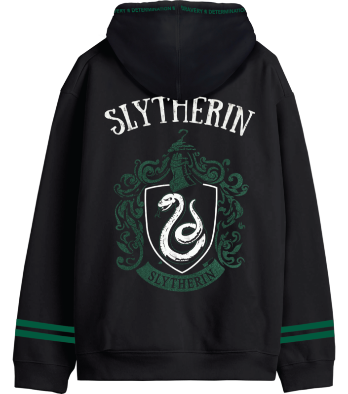 Sweat-shirt à capuche  de Harry Potter - Slytherin - House Crest - S à XXL - pour Homme - noir - Harry Potter - View 2