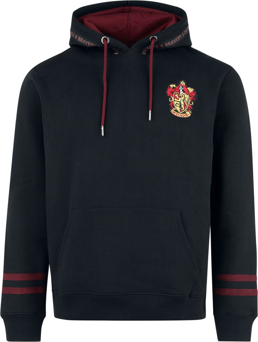 Sweat-shirt à capuche  de Harry Potter - Gryffindor - House Crest - S à XXL - pour Homme - noir - Harry Potter