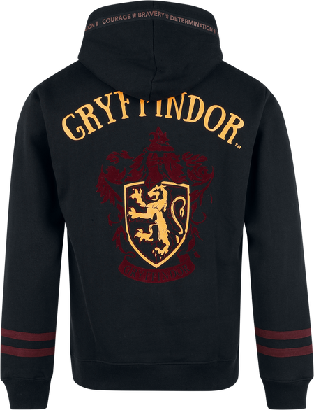 Sweat-shirt à capuche  de Harry Potter - Gryffindor - House Crest - S à XXL - pour Homme - noir - Harry Potter - View 2