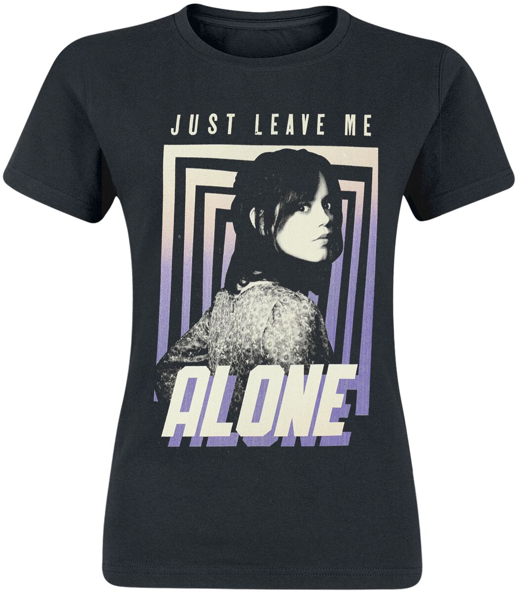 T-Shirt Manches courtes  de Beetlejuice - Astrid Deetz - Just leave me alone - S à XXL - pour Femme - noir - Beetlejuice