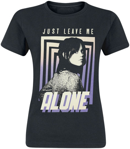 T-Shirt Manches courtes  de Beetlejuice - Astrid Deetz - Just leave me alone - S à XXL - pour Femme - noir - Beetlejuice