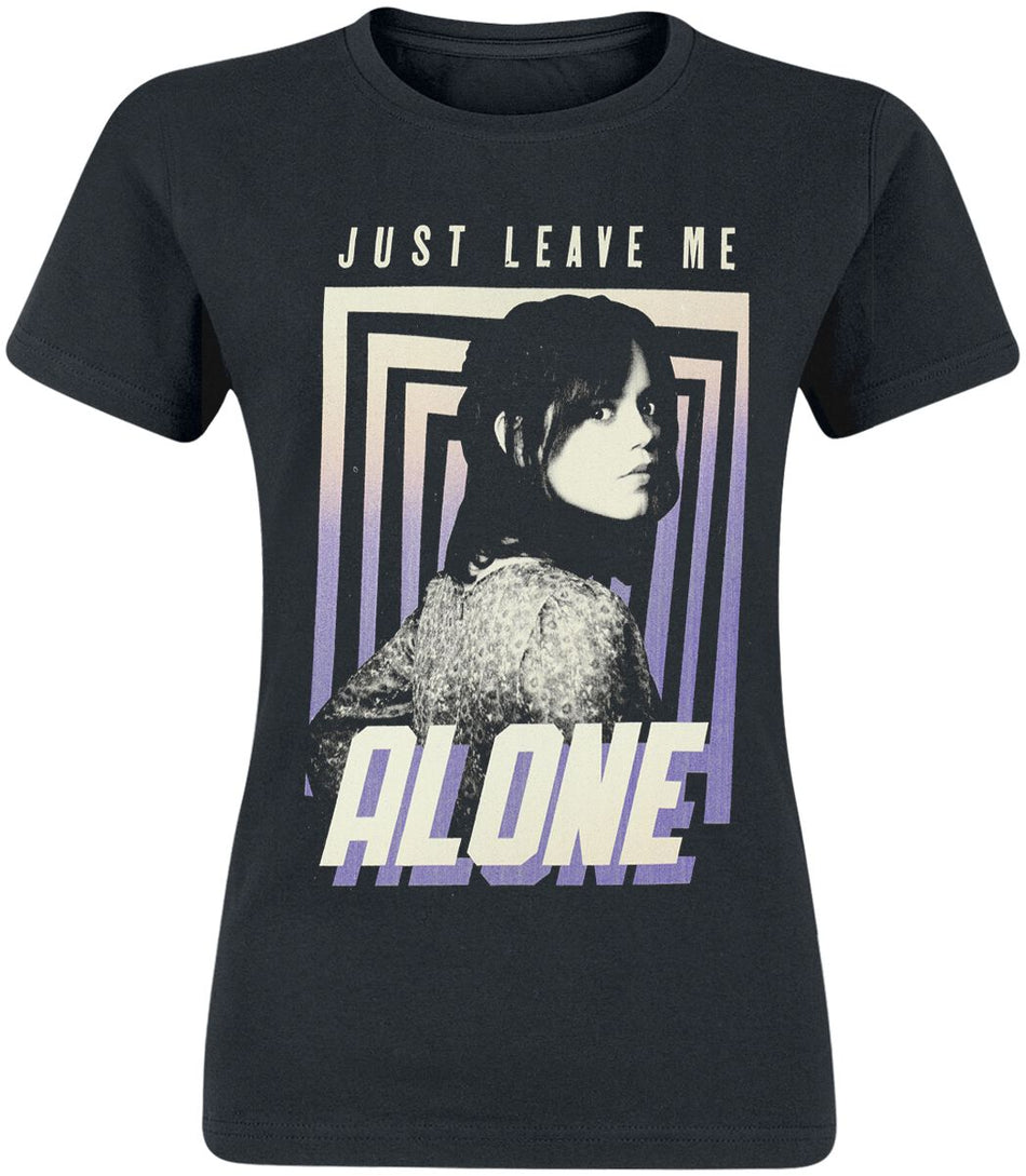 T-Shirt Manches courtes  de Beetlejuice - Astrid Deetz - Just leave me alone - S à XXL - pour Femme - noir - Beetlejuice
