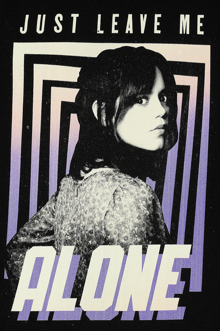 T-Shirt Manches courtes  de Beetlejuice - Astrid Deetz - Just leave me alone - S à XXL - pour Femme - noir - Beetlejuice - View 2