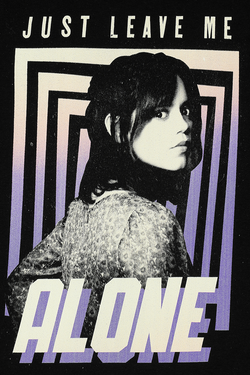 T-Shirt Manches courtes  de Beetlejuice - Astrid Deetz - Just leave me alone - S à XXL - pour Femme - noir - Beetlejuice - View 2