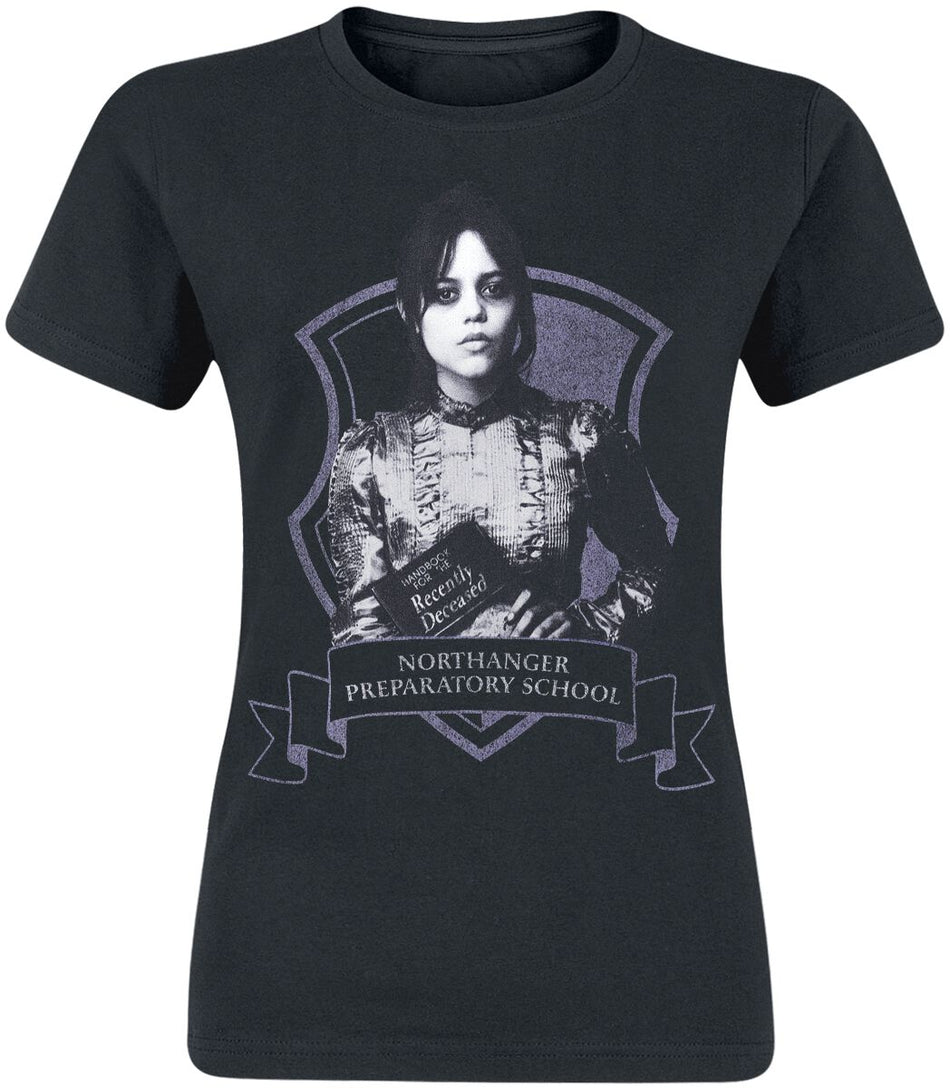 T-Shirt Manches courtes  de Beetlejuice - Astrid Deetz - Northanger School - S à XXL - pour Femme - noir - Beetlejuice