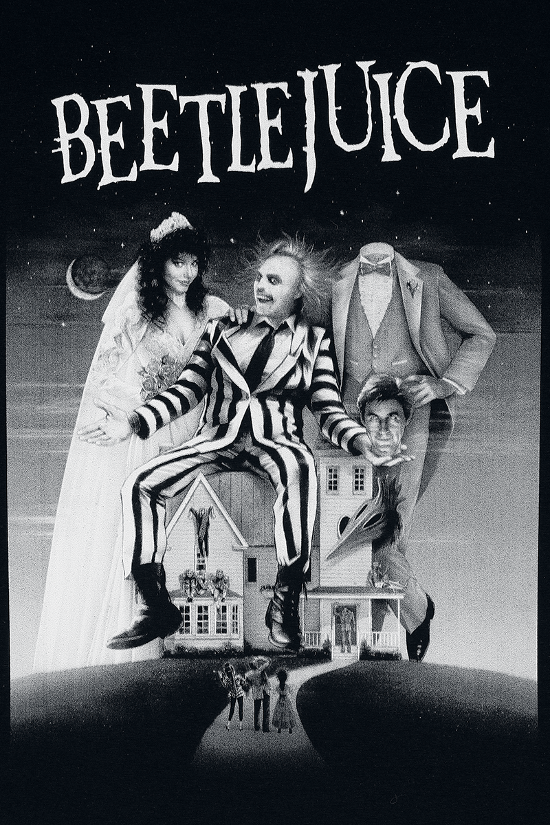 T-Shirt Manches courtes  de Beetlejuice - S à XL - pour Homme - noir - Beetlejuice - View 2