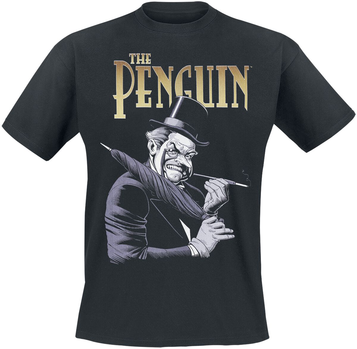 T-Shirt Manches courtes  de Batman - Le Pingouin - S à XXL - pour Homme - noir - Batman