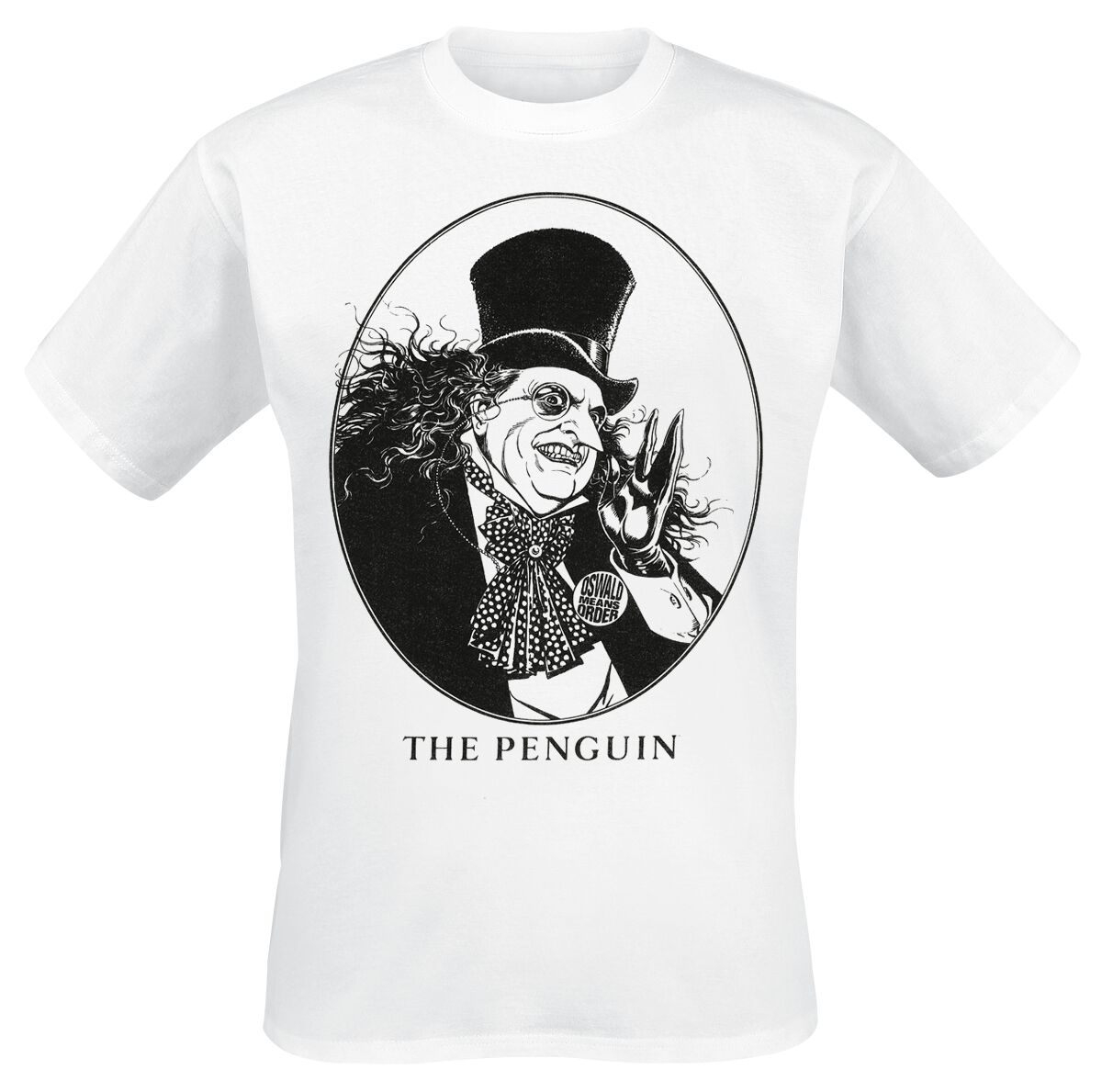 T-Shirt Manches courtes  de Batman - Le Pingouin - S à XXL - pour Homme - blanc - Batman