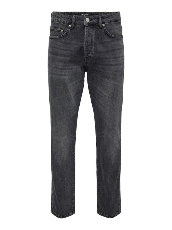 Jean  de ONLY and SONS - ONSYOKE TAPERED WB 7850 DOT DNM NOOS - W31L34 à W33L34 - pour Homme - noir - ONLY and SONS