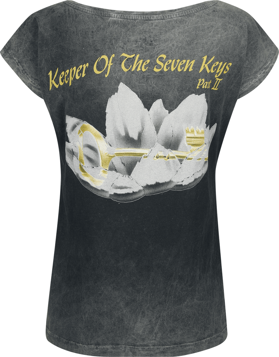 T-Shirt Manches courtes  de Helloween - Keeper - L à 3XL - pour Femme - gris - Helloween - View 2