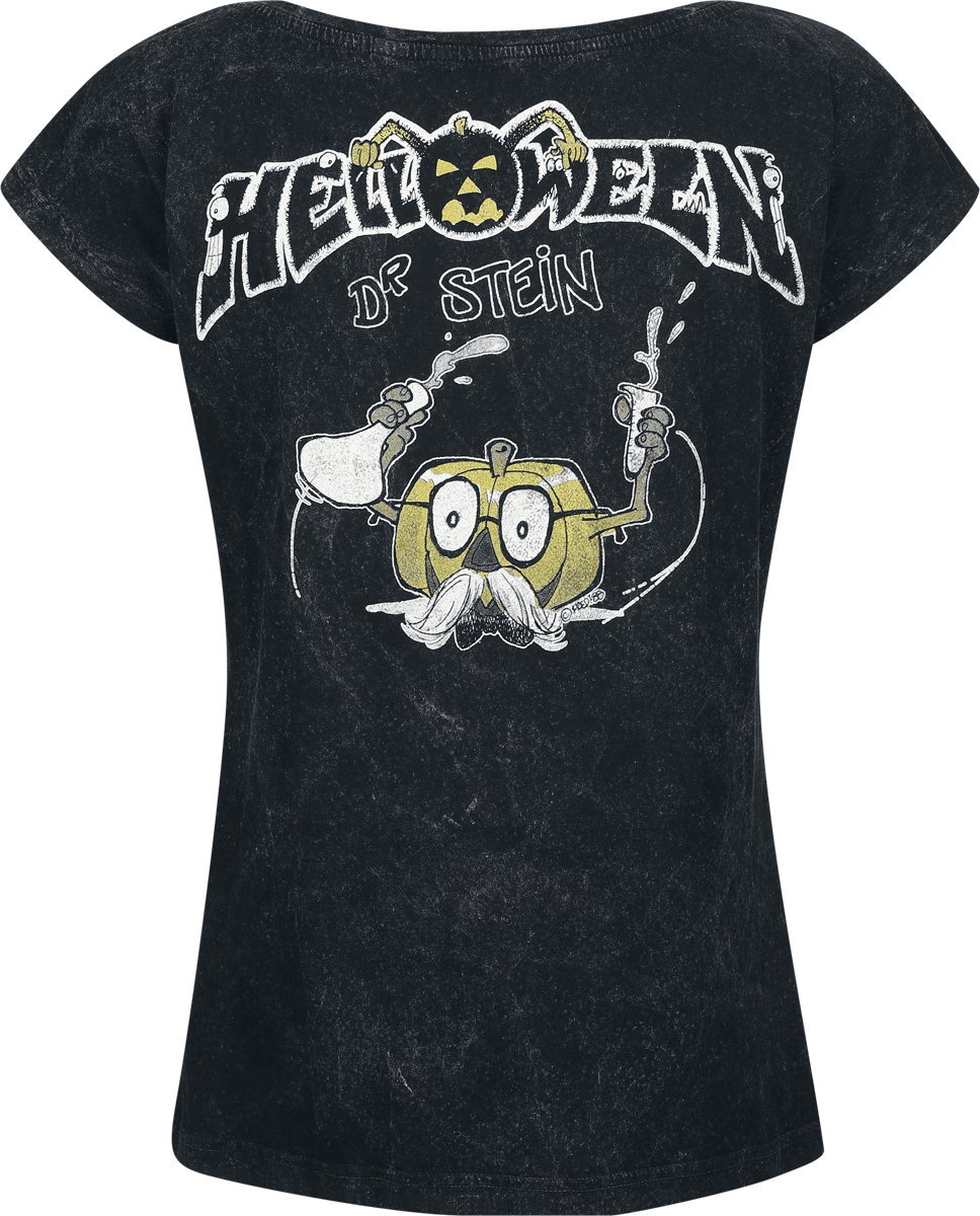 T-Shirt Manches courtes  de Helloween - Dr. Stein - S à XL - pour Femme - anthracite - Helloween - View 2