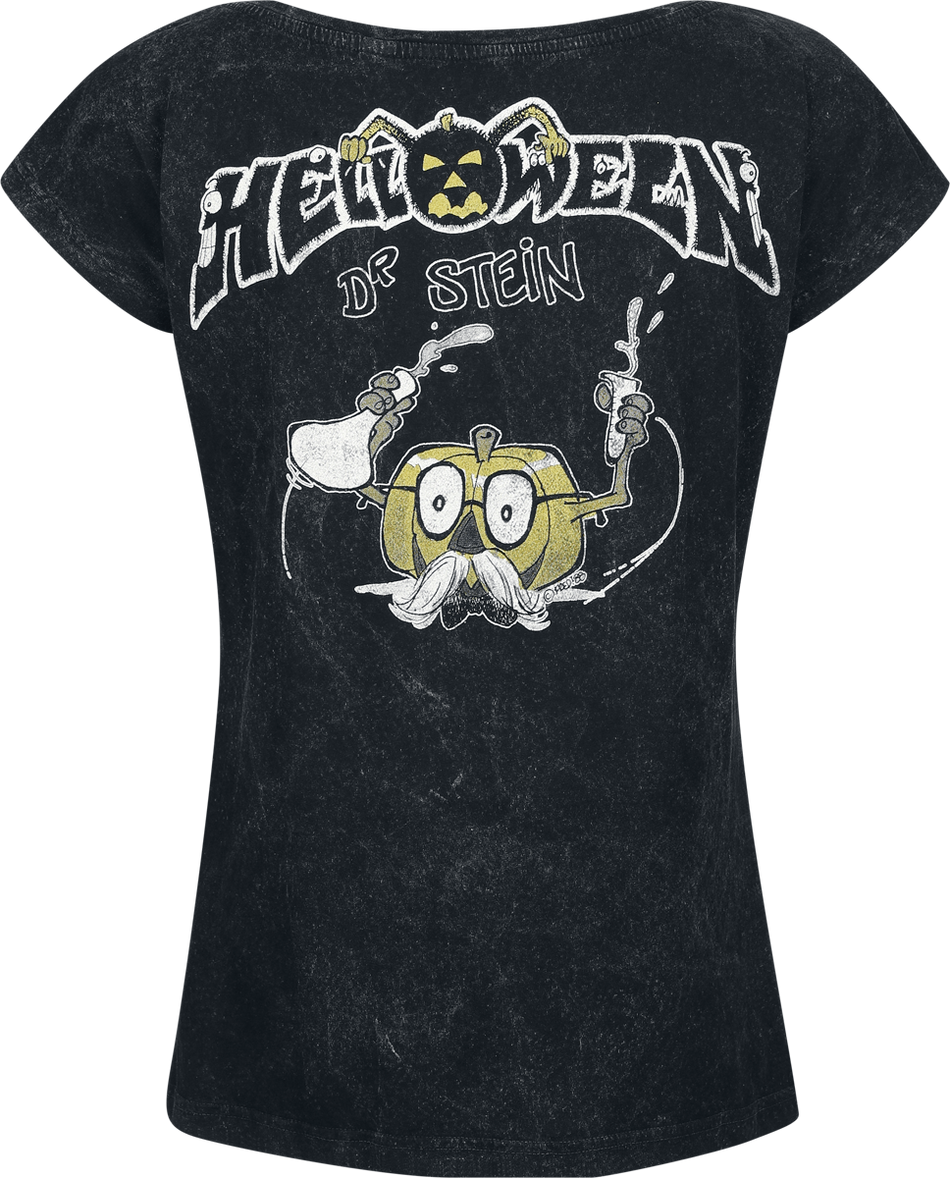 T-Shirt Manches courtes  de Helloween - Dr. Stein - S à XL - pour Femme - anthracite - Helloween - View 2
