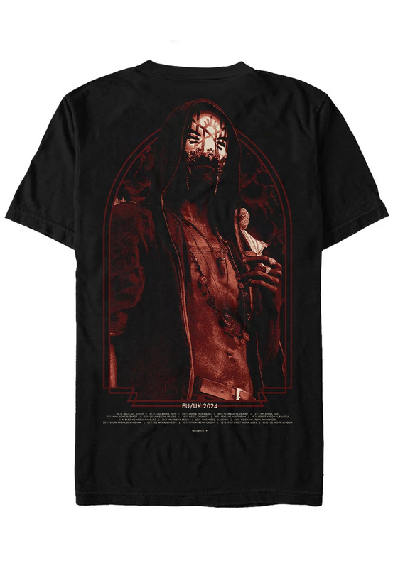 T-Shirt Manches courtes  de Sleep Token - Vessel Tour 2024 - XS à XXL - pour Homme - noir - Sleep Token - View 2