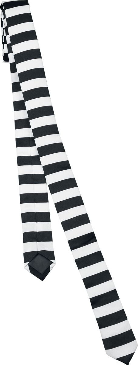 Cravate  de Rock Daddy - Cravate - Rayée - pour Unisexe - noir/blanc - Rock Daddy