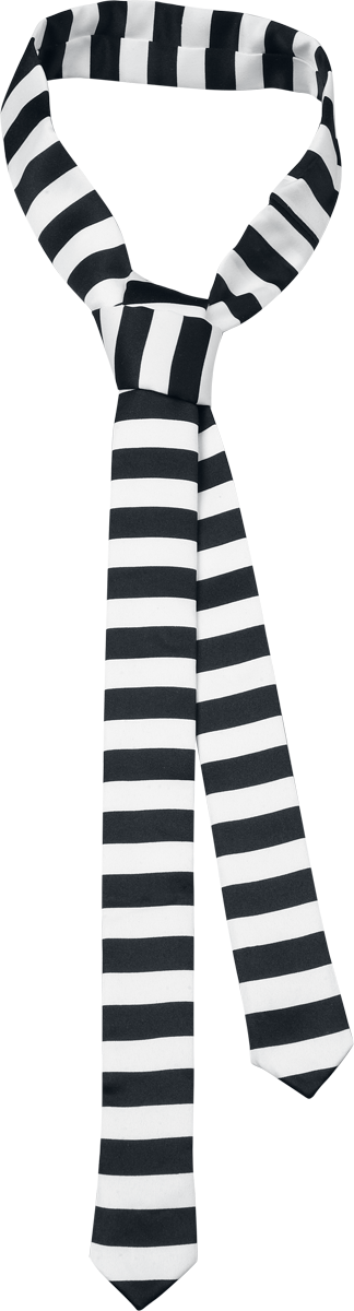 Cravate  de Rock Daddy - Cravate - Rayée - pour Unisexe - noir/blanc - Rock Daddy - View 2