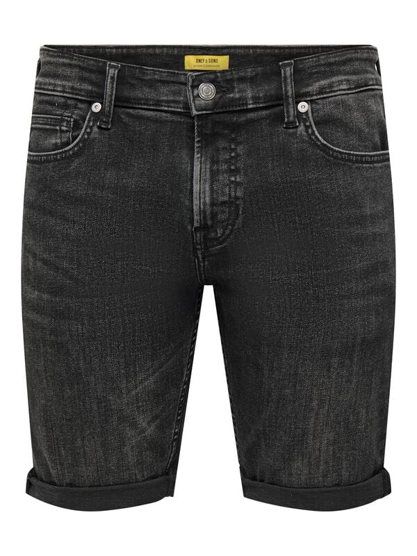 Short  de ONLY and SONS - ONSPLY WB 5192 TAI DNM SHORTS NOOS - XL à XXL - pour Homme - noir - ONLY and SONS