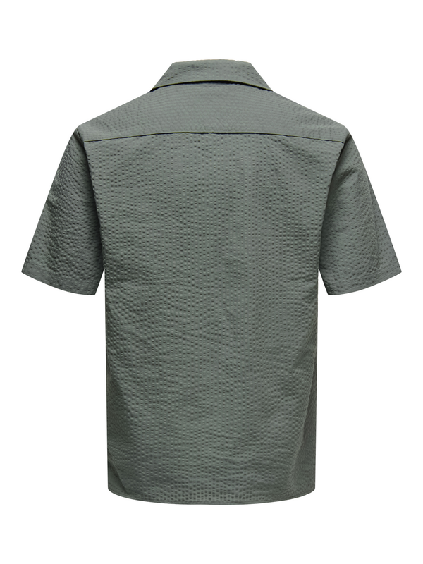 Chemise manches courtes  de ONLY and SONS - ONSEYE RESORT SEERS 0009 SHIRT NOOS - S à L - pour Homme - vert - ONLY and SONS - View 2