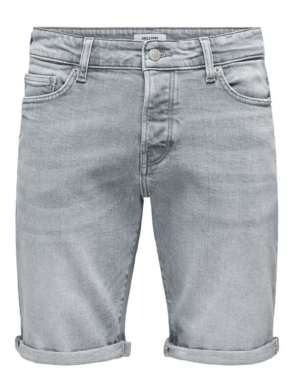 Short  de ONLY and SONS - ONSPLY MGD 8774 TAI DNM SHORTS NOOS - S à XXL - pour Homme - gris - ONLY and SONS