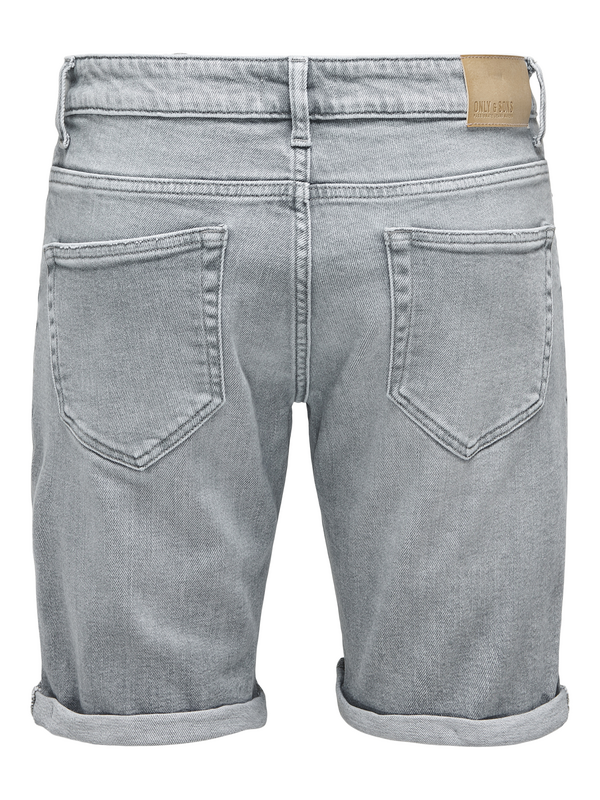 Short  de ONLY and SONS - ONSPLY MGD 8774 TAI DNM SHORTS NOOS - S à XXL - pour Homme - gris - ONLY and SONS - View 2