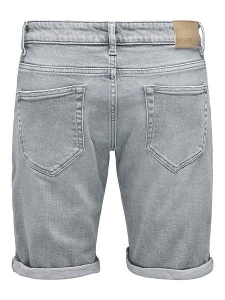 Short  de ONLY and SONS - ONSPLY MGD 8774 TAI DNM SHORTS NOOS - S à XXL - pour Homme - gris - ONLY and SONS - View 2