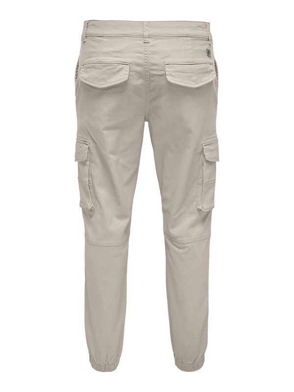 Pantalon Cargo  de ONLY and SONS - ONSCARTER LIFE CUFF 0013 NOOS - Pantalon Cargo - W31L32 à W34L34 - pour Homme - beige - ONLY and SONS - View 2