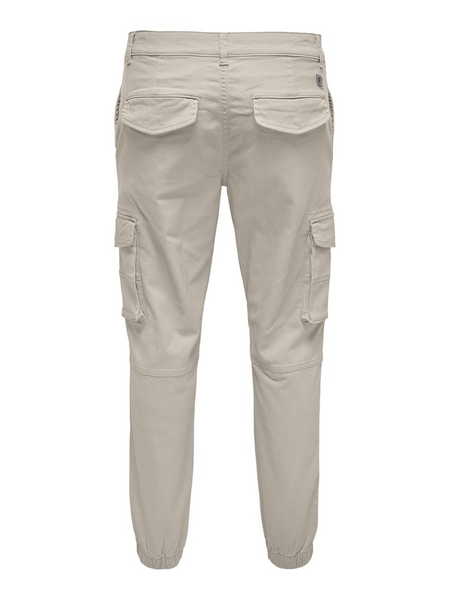 Pantalon Cargo  de ONLY and SONS - ONSCARTER LIFE CUFF 0013 NOOS - Pantalon Cargo - W31L32 à W34L34 - pour Homme - beige - ONLY and SONS - View 2