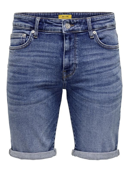 Short  de ONLY and SONS - ONSPLY DBD 8773 TAI DNM SHORTS NOOS - S à XL - pour Homme - bleu - ONLY and SONS