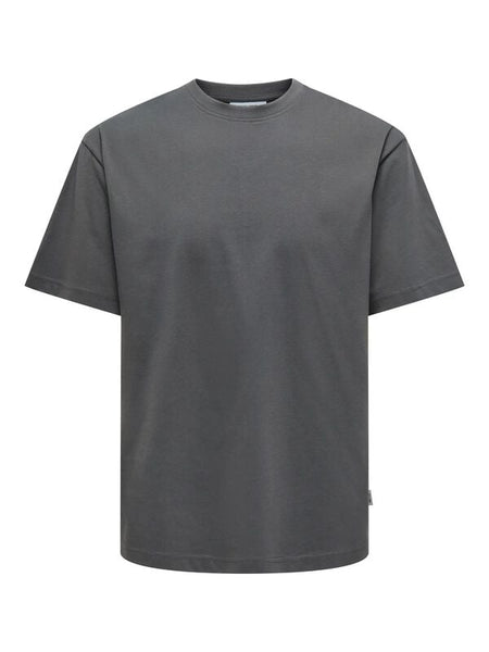 T-Shirt Manches courtes  de ONLY and SONS - ONSFRED LIFE RLX NOOS - T-SHIRT - M à XL - pour Homme - gris - ONLY and SONS