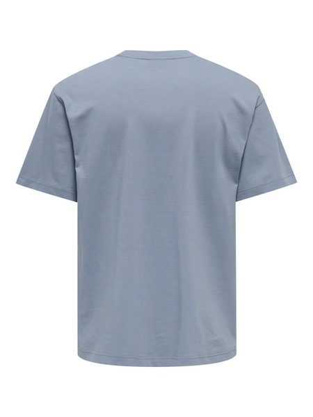 T-Shirt Manches courtes  de ONLY and SONS - ONSFRED LIFE RLX NOOS - T-SHIRT - S à XXL - pour Homme - bleu - ONLY and SONS - View 2