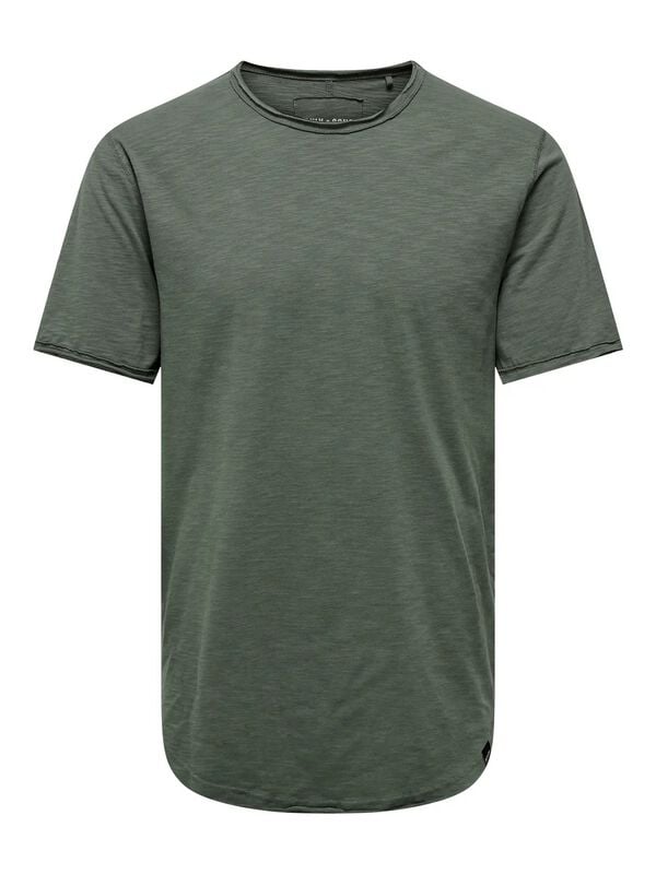 T-Shirt Manches courtes  de ONLY and SONS - ONSBENNE LONGY NF 7822 NOOS -T-Shirt - S à XXL - pour Homme - vert - ONLY and SONS