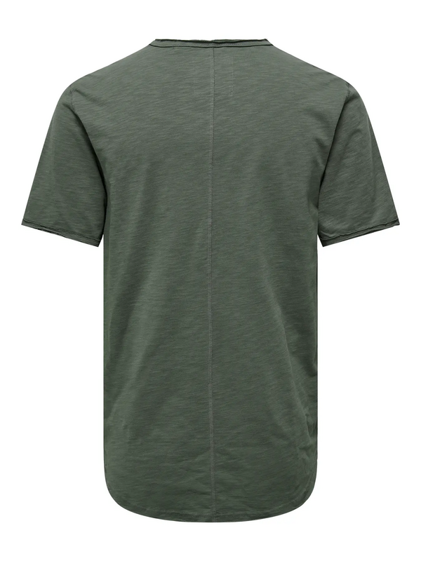 T-Shirt Manches courtes  de ONLY and SONS - ONSBENNE LONGY NF 7822 NOOS -T-Shirt - S à XXL - pour Homme - vert - ONLY and SONS - View 2
