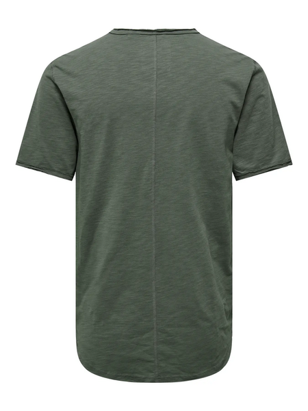 T-Shirt Manches courtes  de ONLY and SONS - ONSBENNE LONGY NF 7822 NOOS -T-Shirt - S à XXL - pour Homme - vert - ONLY and SONS - View 2