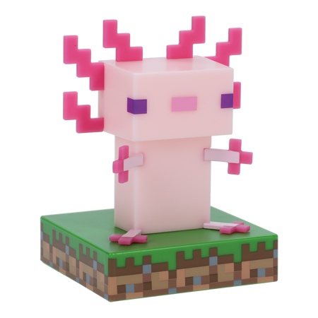 Lampe de chevet Gaming de Minecraft - Axolotl Icon Light - pour Unisexe - multicolore - Minecraft - View 2
