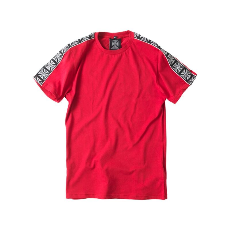 T-Shirt Manches courtes  de West Coast Choppers - WCC Taped T-shirt - Rouge - S à XXL - pour Homme - rouge - West Coast Choppers