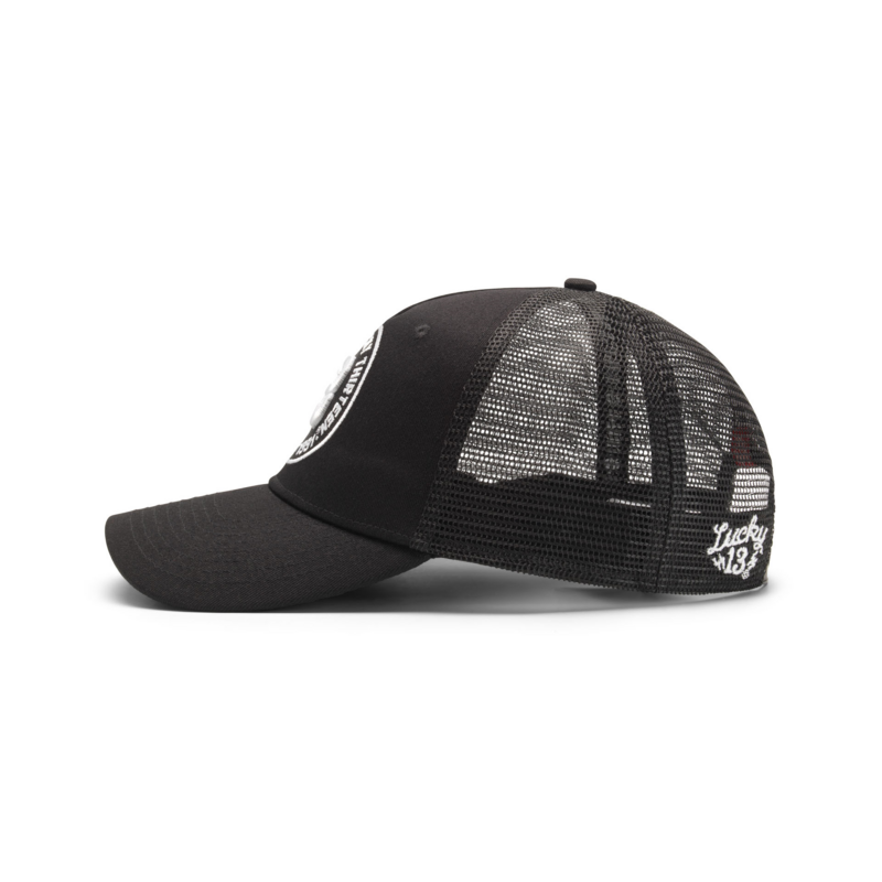 Casquette  de Lucky 13 - The Original - Trucker Hat Black - pour Unisexe - noir - Lucky 13 - View 2