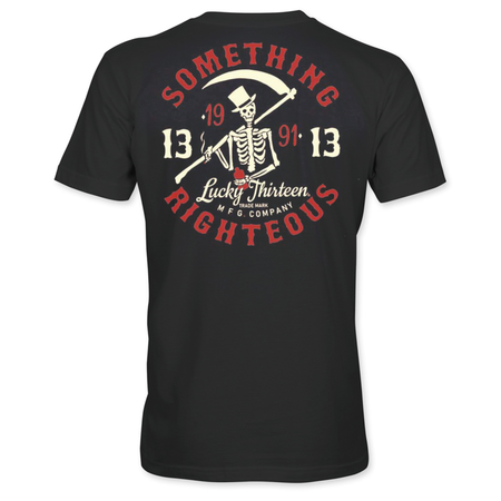 T-Shirt Manches courtes Rockabilly de Lucky 13 - L13 - Something Righteous - T-shirt - S à XXL - pour Homme - noir - Lucky 13 - View 2