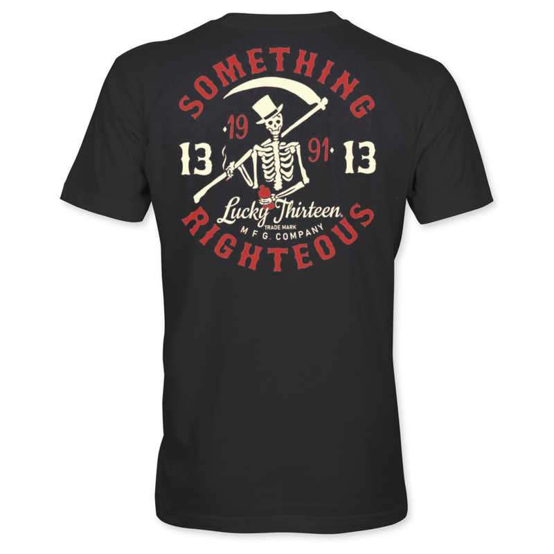 T-Shirt Manches courtes Rockabilly de Lucky 13 - L13 - Something Righteous - T-shirt - S à XXL - pour Homme - noir - Lucky 13 - View 2