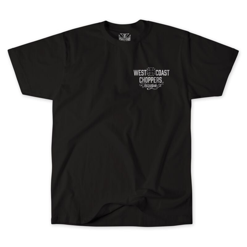 T-Shirt Manches courtes  de West Coast Choppers - WCC - Motorcycle - T-shirt Noir & Blanc - S à 3XL - pour Homme - noir - West Coast Choppers