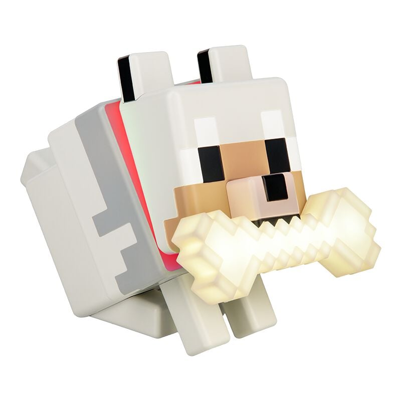 Lampe Gaming de Minecraft - Wolf GloBuddies Light - pour Unisexe - multicolore - Minecraft