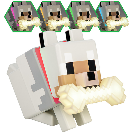 Lampe Gaming de Minecraft - Wolf GloBuddies Light - pour Unisexe - multicolore - Minecraft - View 2