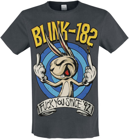 T-Shirt Manches courtes  de Blink-182 - Amplified Collection - F you Since 92 - S à L - pour Femme - anthracite - Blink-182