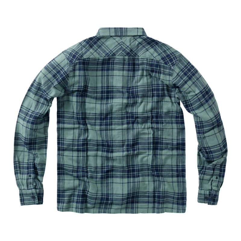 Chemise manches longues  de West Coast Choppers - WCC Rigid Flannel Green/Navy - S à 4XL - pour Homme - vert/bleu - West Coast Choppers - View 2