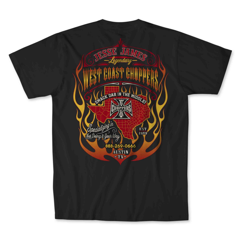 T-Shirt Manches courtes  de West Coast Choppers - WCC - Not Doing It Your Way - T-shirt - Noir - S à 3XL - pour Homme - noir - West Coast Choppers - View 2