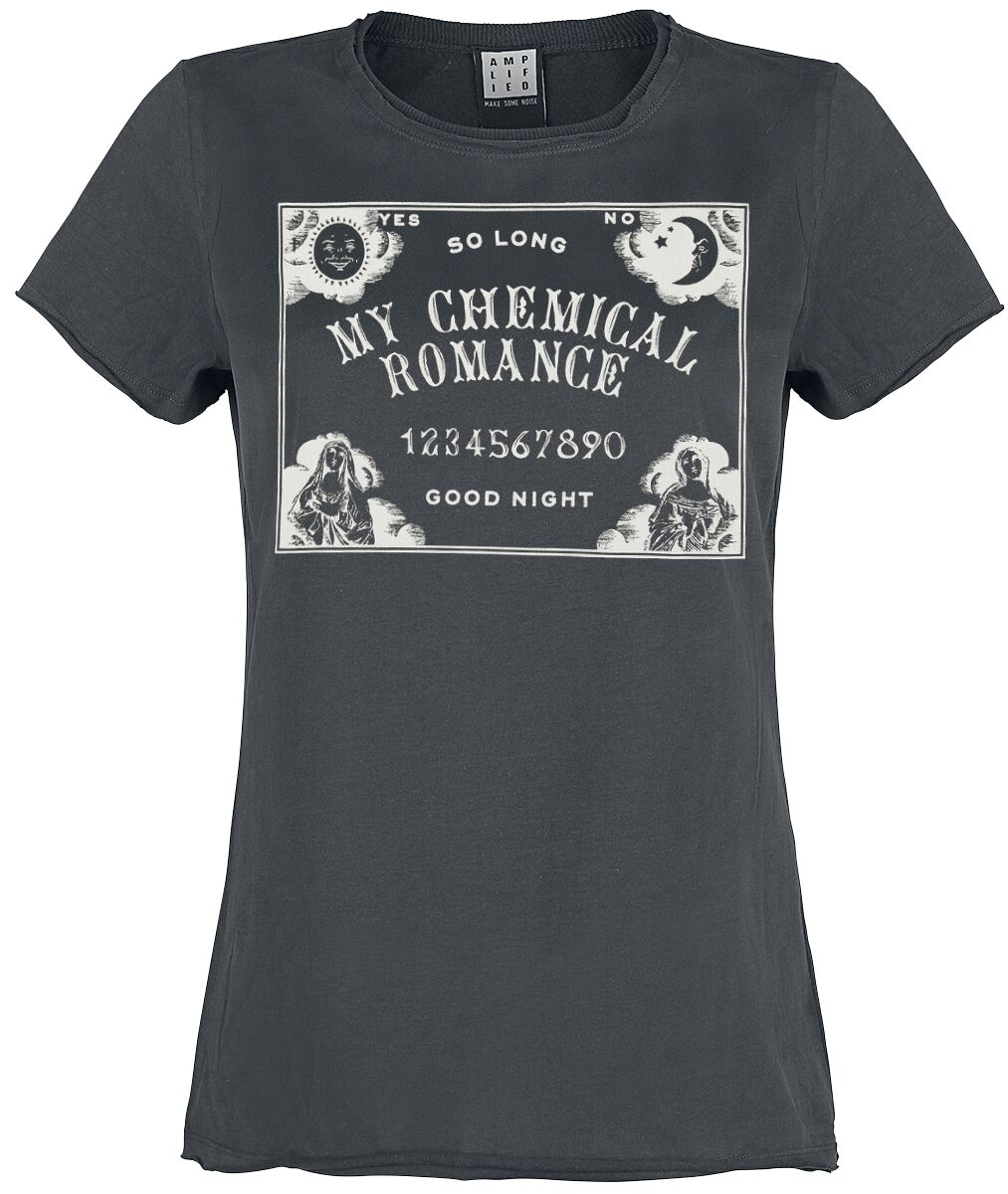 T-Shirt Manches courtes  de My Chemical Romance - Amplified Collection - Ouija - M à XL - pour Femme - anthracite - My Chemical Romance