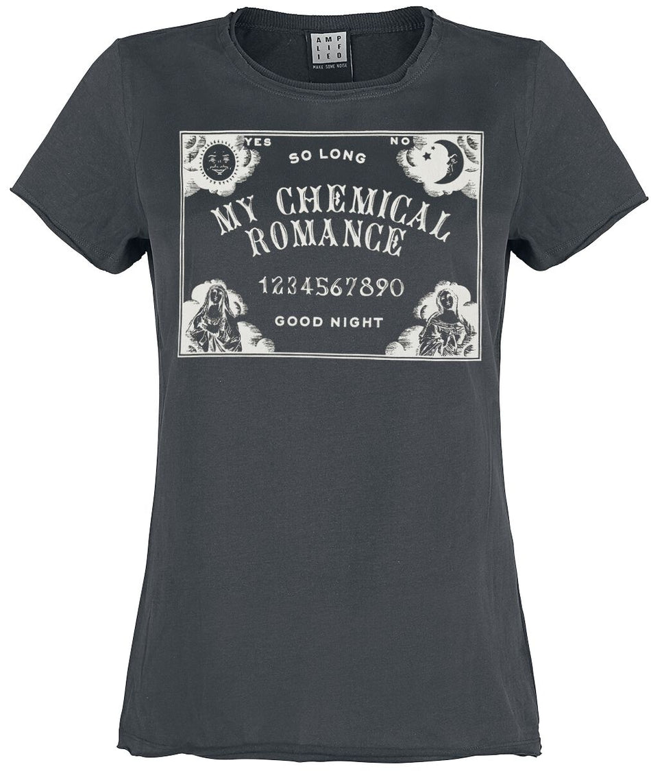 T-Shirt Manches courtes  de My Chemical Romance - Amplified Collection - Ouija - M à XL - pour Femme - anthracite - My Chemical Romance