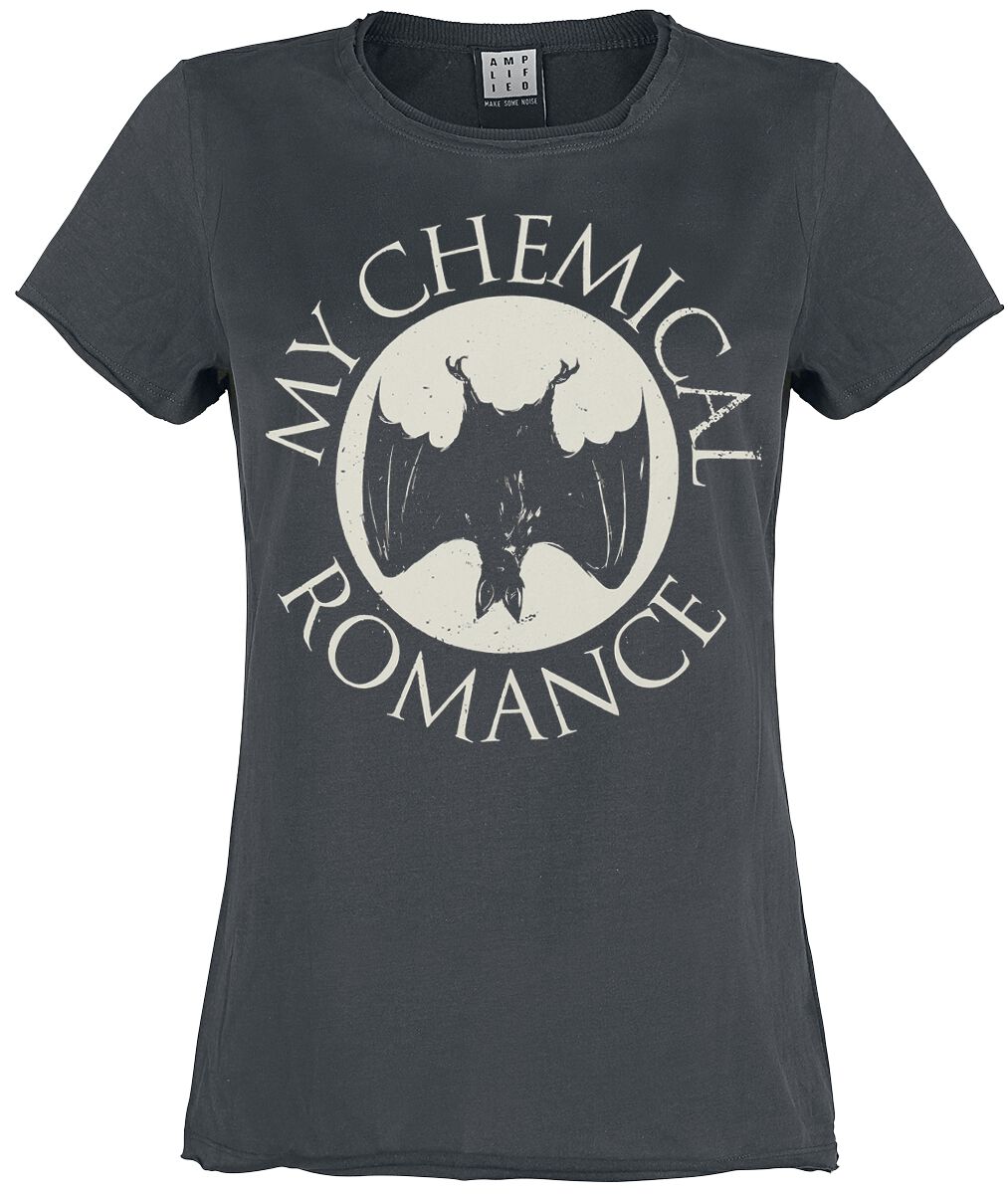 T-Shirt Manches courtes  de My Chemical Romance - Amplified Collection - Bat - M à XL - pour Femme - anthracite - My Chemical Romance