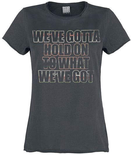 T-Shirt Manches courtes  de Bon Jovi - Amplified Collection - Hold On - S à XL - pour Femme - anthracite - Bon Jovi